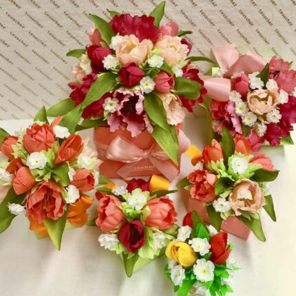 A group of flowers that are sitting on top of a table.