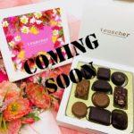 A box of chocolates with the words " coming soon ".