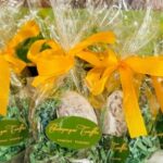 A group of bags filled with different types of food.